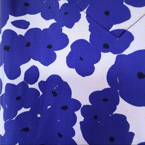 MAHI GOLD Vibrant Blue and White Sleeveless Sheath Mini Dress Size M - Picture 5 of 9